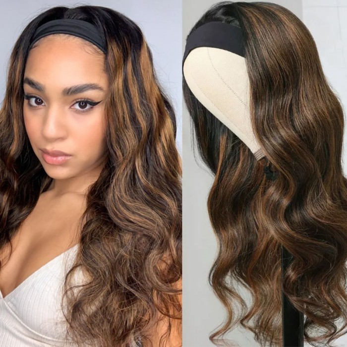 Unice Cheveux 100% Humain Cheveux Headband Perruque Water Wave Humain Cheveux perruque No plucking perruques pour femmes No Glue & No Sew In Plus hairstyles Available Bettyou Séries