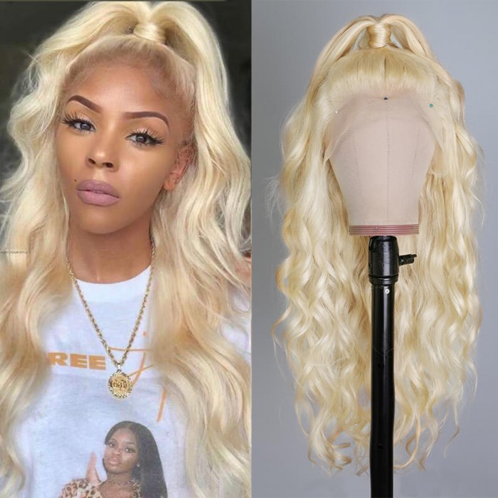 UNice Cheveux 613 Blonde Body Wave Humain Cheveux Lace Front Perruque