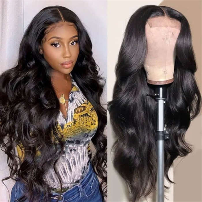 UNice Cheveux Pre Plucked Vierge Cheveux Body Wave HD Dentelle Closure Wigs Amazing Dentelle Melted Match All Skin Couleur