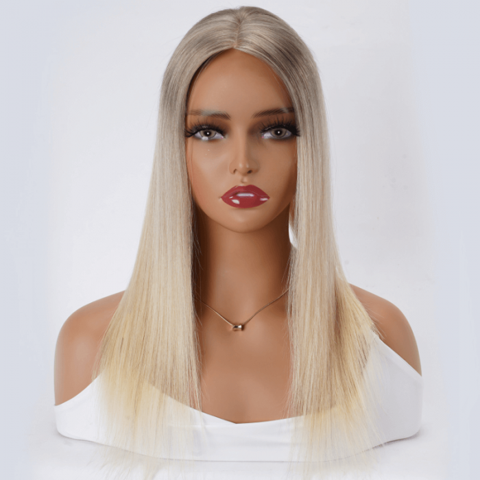 UNice Hair Topper Dirty Blonde Comfortable Lace Front Clip In Women Hairpiece