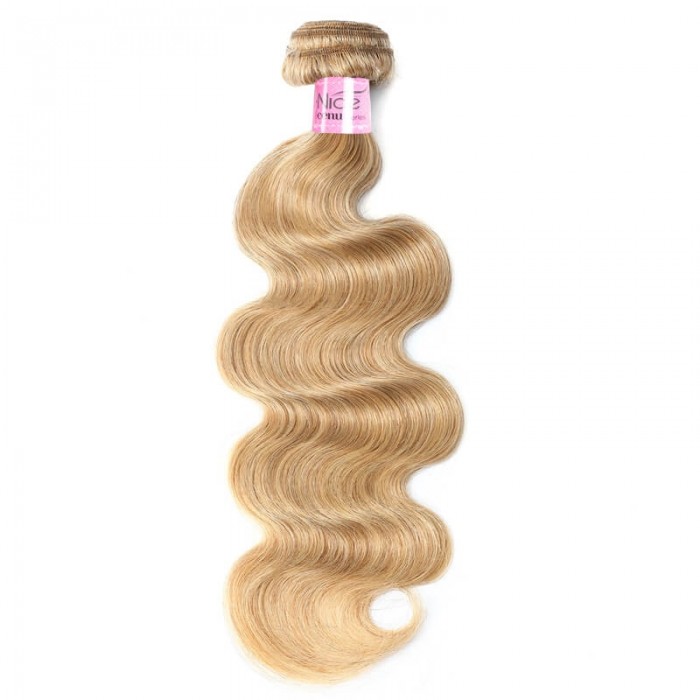 UNice Tissage Cheveux Blonde Au Miel Body Wave Grade Cheveux Un Paquet Complet #27 Couleur